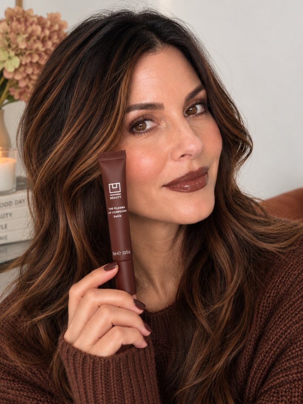 U Beauty Plasma Lip Compound Sable Brown Lip Treatment Gloss 15ml NWT Sealed
